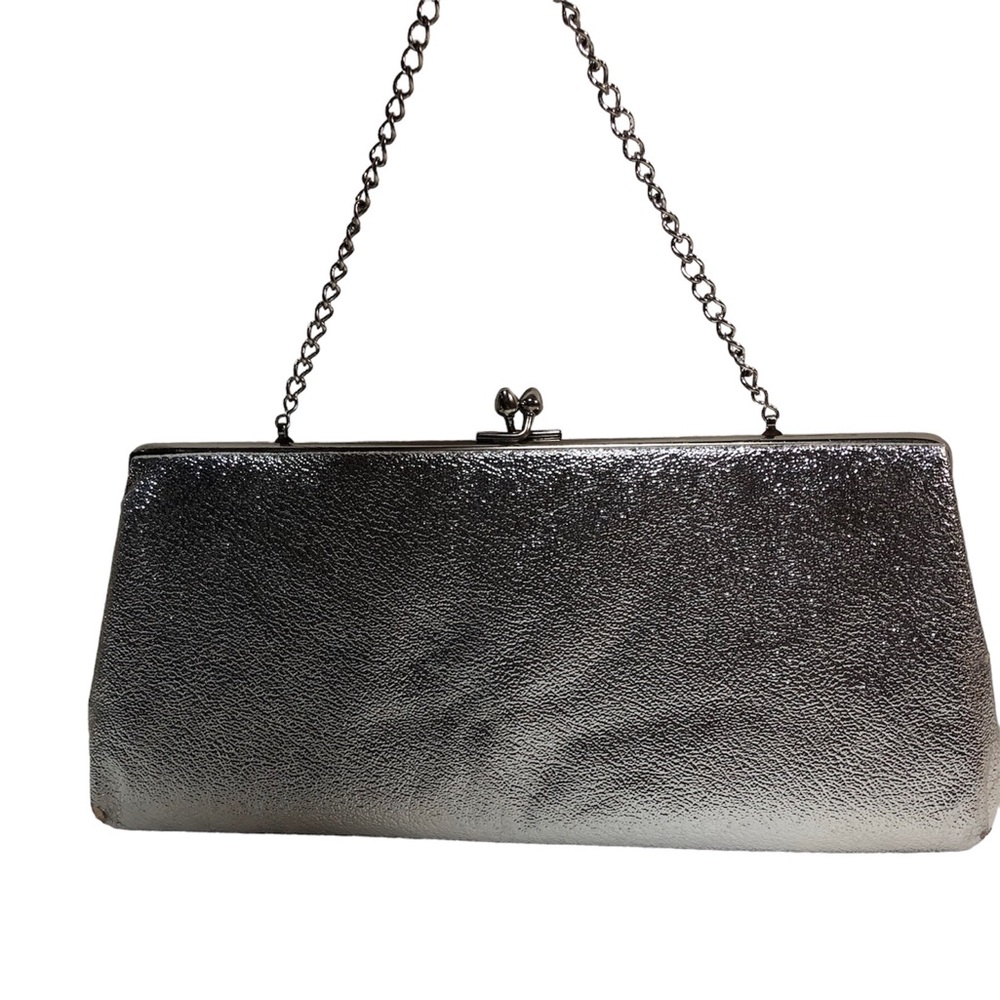 Vintage Silver Metallic Chain Purse